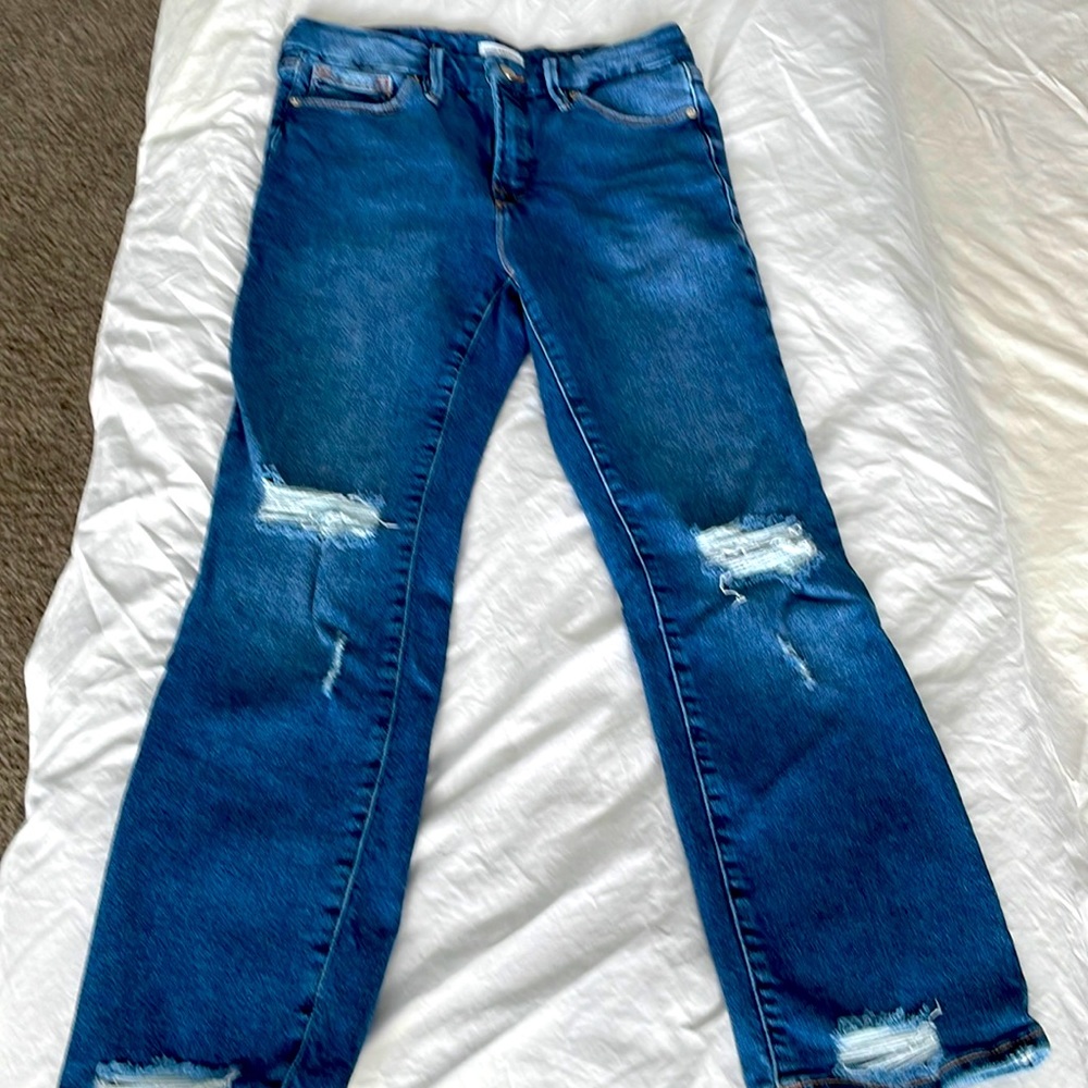 Good American straight leg jeans